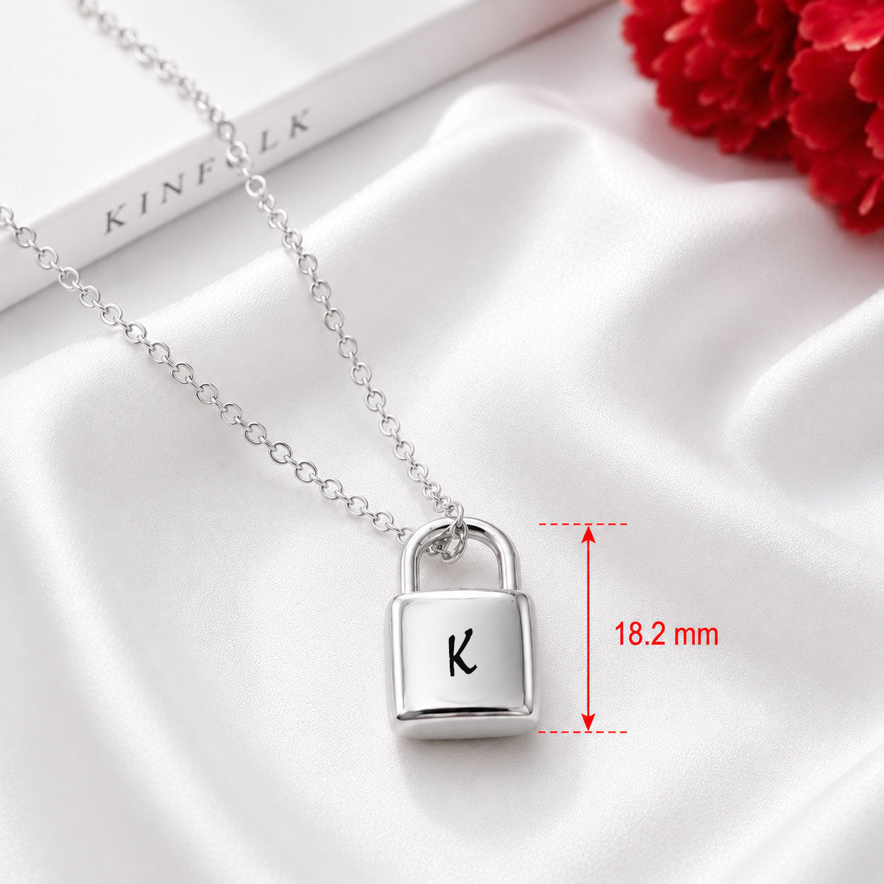 Personalized Lock Pendant Necklace