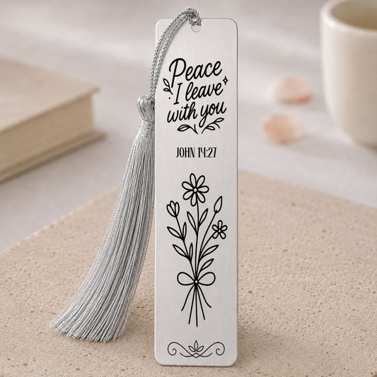 Peace I Leave With You" John 14:27 Christian Bookmark