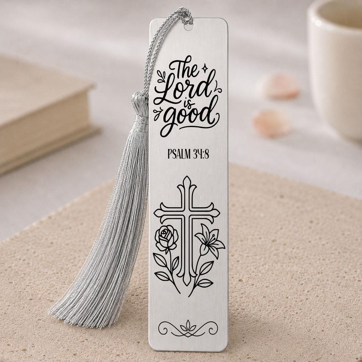 Psalm 34:8 Christian bookmark gift