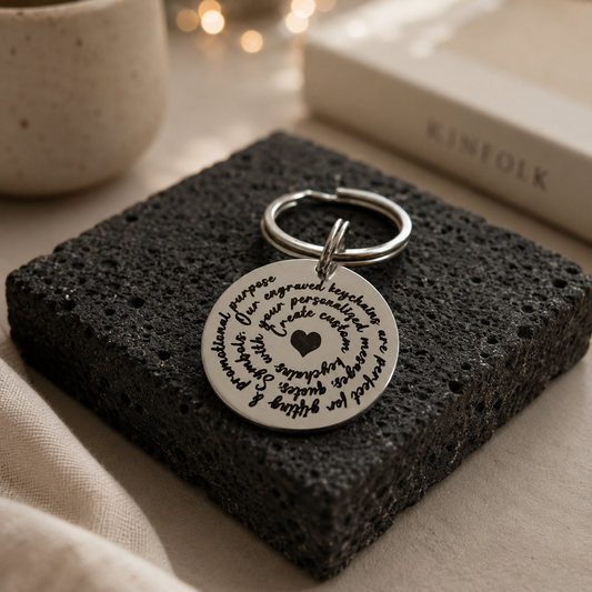 circular spiral keychains