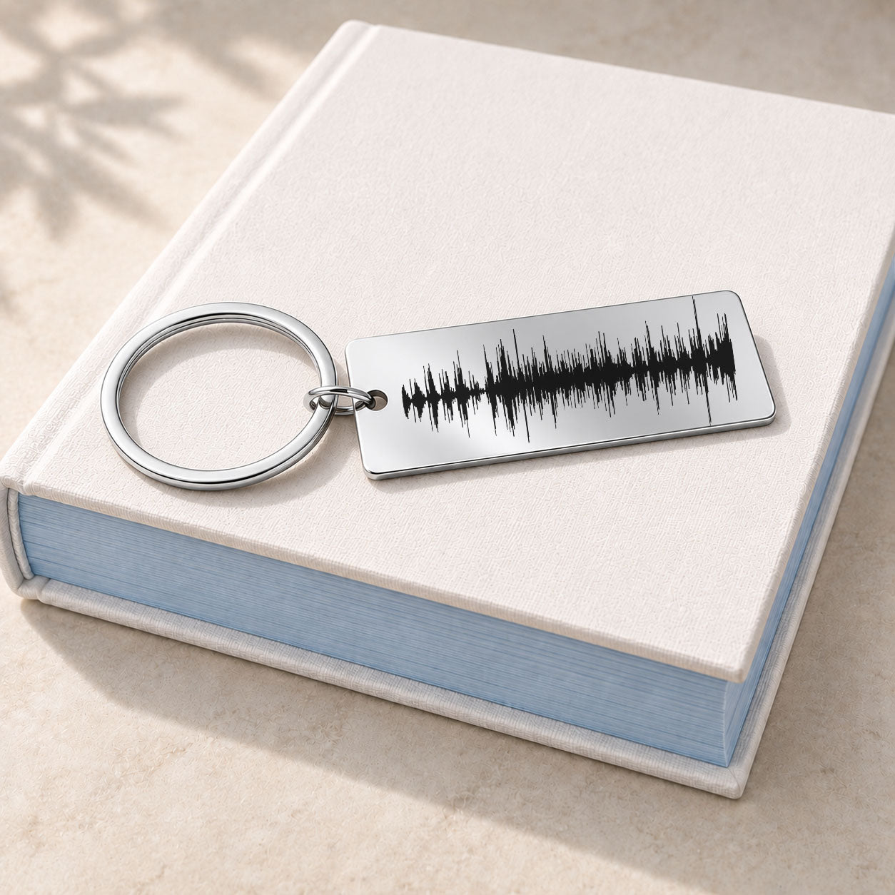 Personalized Baby Child Heart Beat - Sound Wave Art - Voice recording Keychain