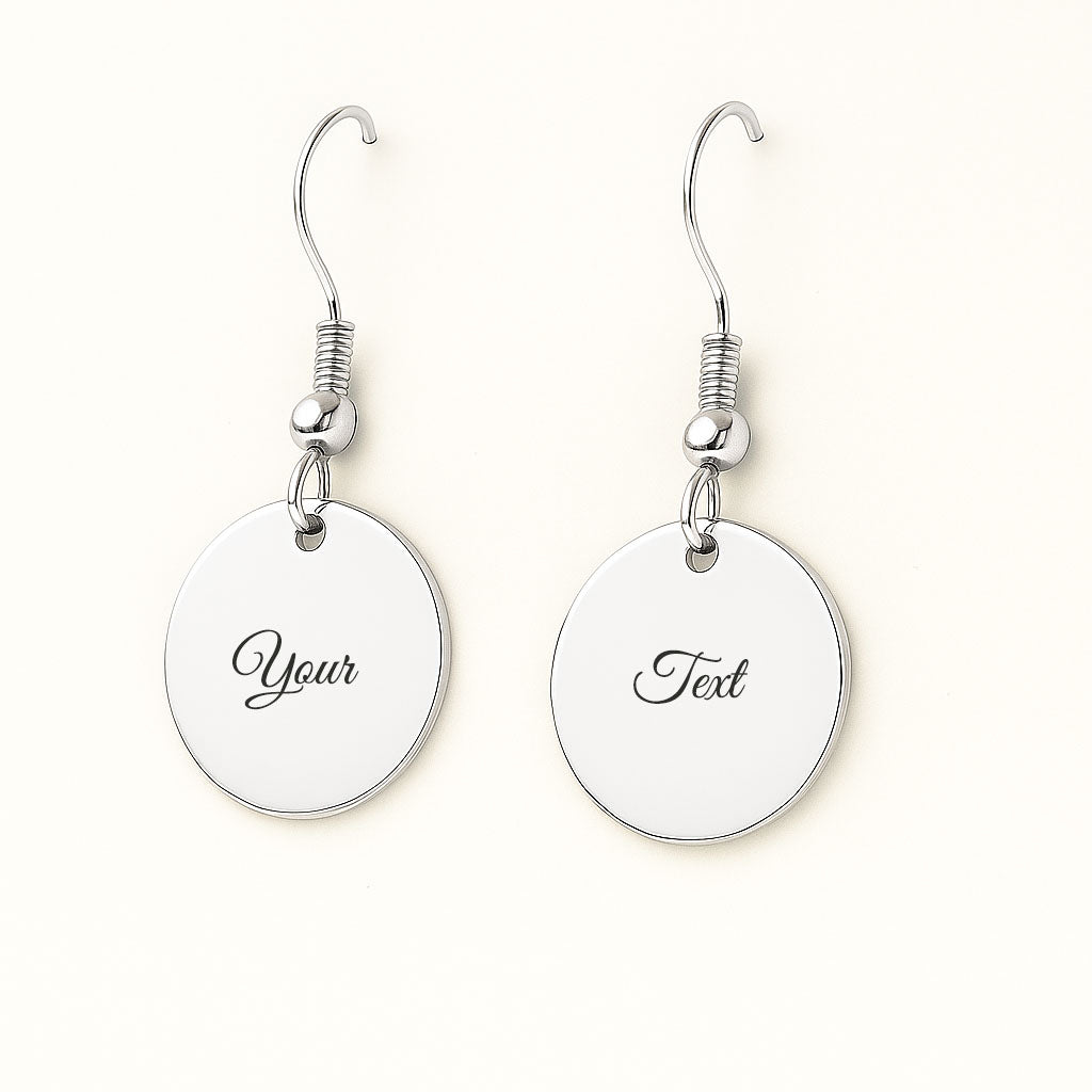 Customized earrings with name or symbols